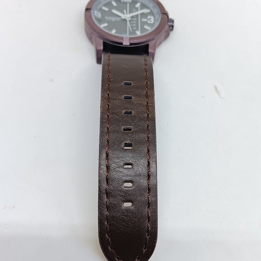 Giordano GD-50007-02 Men's 45mm Brown Multifunction Leather Strap Watch NEW BATT - Picture 8 of 12